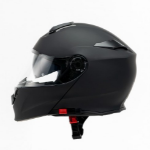 torq helmet flip matt black profile-533